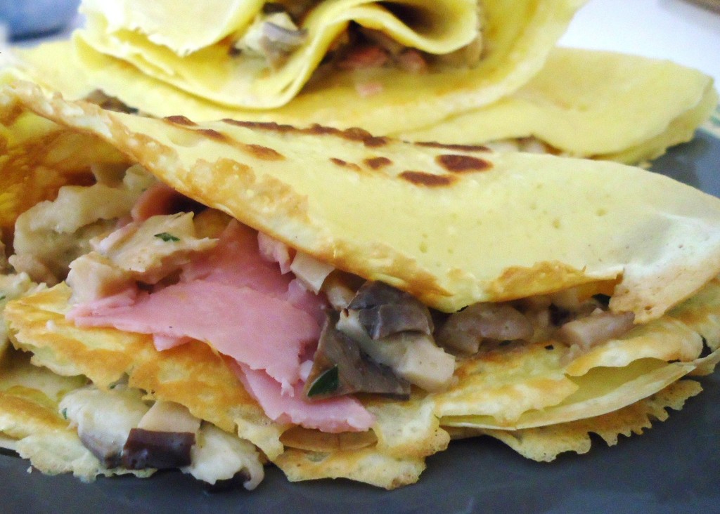 Pan per Focaccia, Courmayeur - crepe salata prosciutto funghi