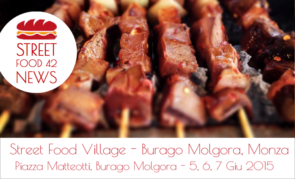 Street Food Village a Burago Molgora, Monza 5-6-7 Giugno 2015 - arrosticini di pecora
