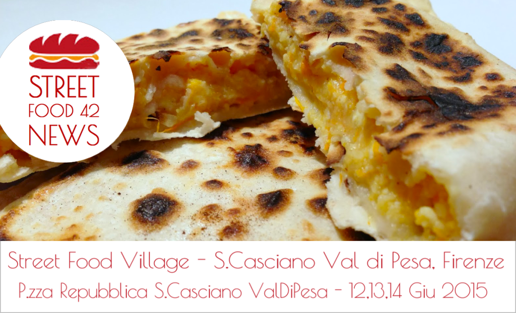 Street food village a San Casciano Val di Pesa, Firenze - 12-13-14 Giugno 2015 - tortelli alla lastra del casentino
