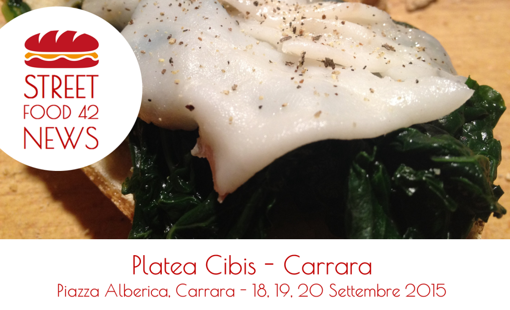 Street food Carrara - Plate Cibis - lardo di colonnata 18, 19, 20 Settembre 2015