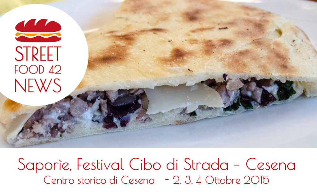 Street food - Saporia,festival cibo di strada - Cesena 2, 3,-4, Ottobre 2015 - torta al testo