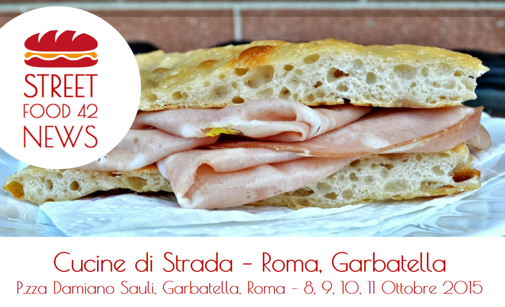 Street food Garbatella, Roma - Cucine di Strada - 8, 9, 10, 11 Ottobre 2015 - pizza e mortazza